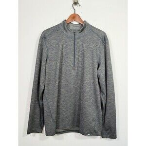 REI Co-op Men’s Large Quarter Zip Performance Pullover Gray Athletic Top